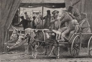 Statens Museum for Kunst. Hans Smidth - Den sidste Kaffepunch - Vesterjysk Markedsscene