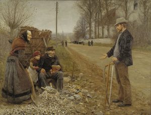 H.A. Brendekilde (Dansk, 1857 - 1942) En landevej